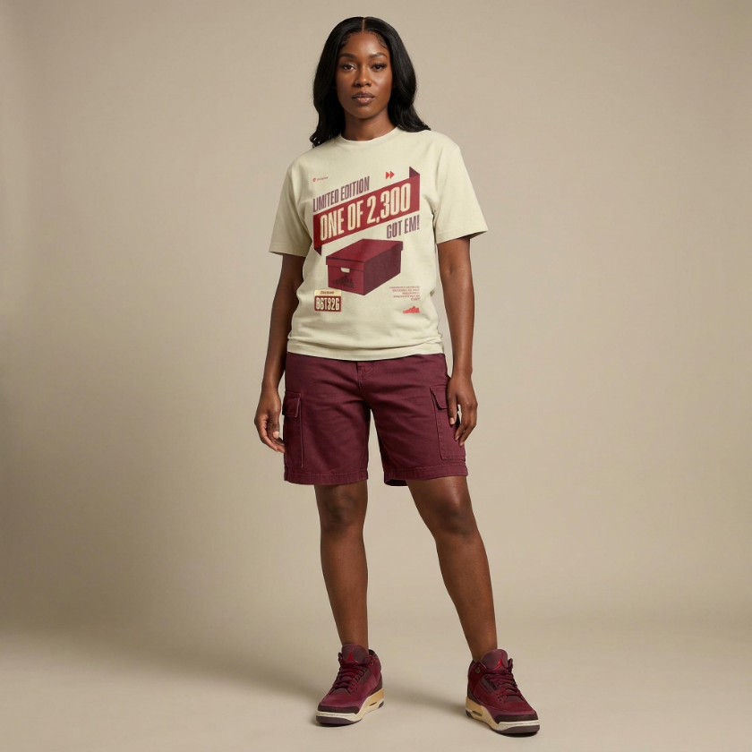 Limited Edition Premium T-Shirt Matching Air Jordan 3 BIN 23