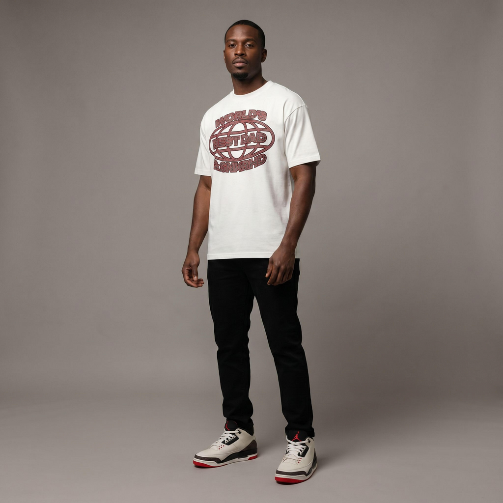 World's Best Dad Premium T-Shirt Matching Jordan 3 Worlds Best Dad
