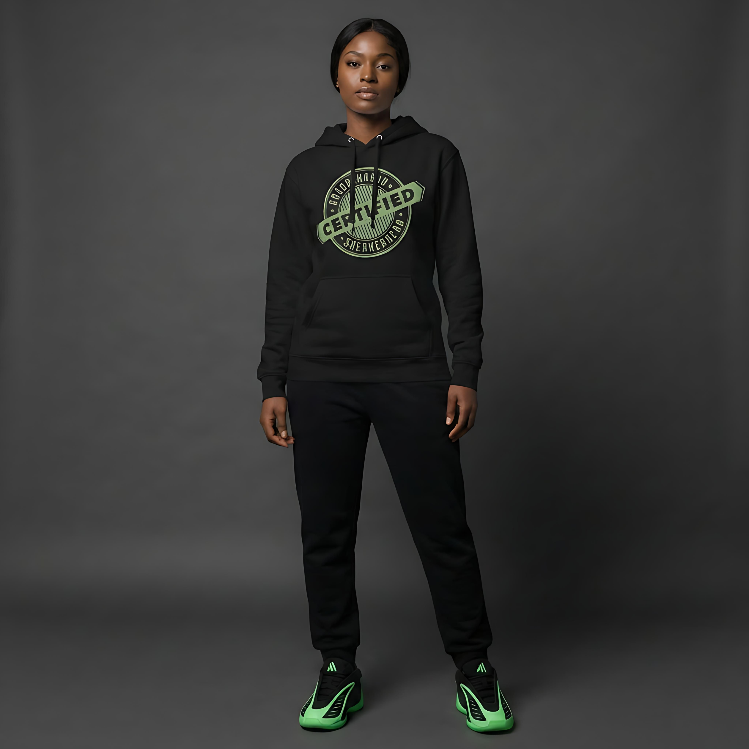 Certified Sneakerhead Heavyweight Hoodie Matching AE 2 Lime Burst