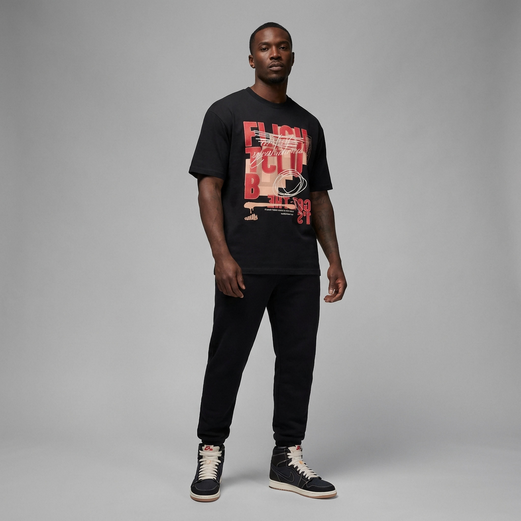 Flight Club 1 Oversized T-Shirt Matching Jordan 1 Flight Club