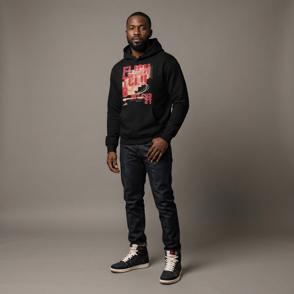 Flight Club 1 Heavyweight Hoodie Matching Jordan 1 Flight Club