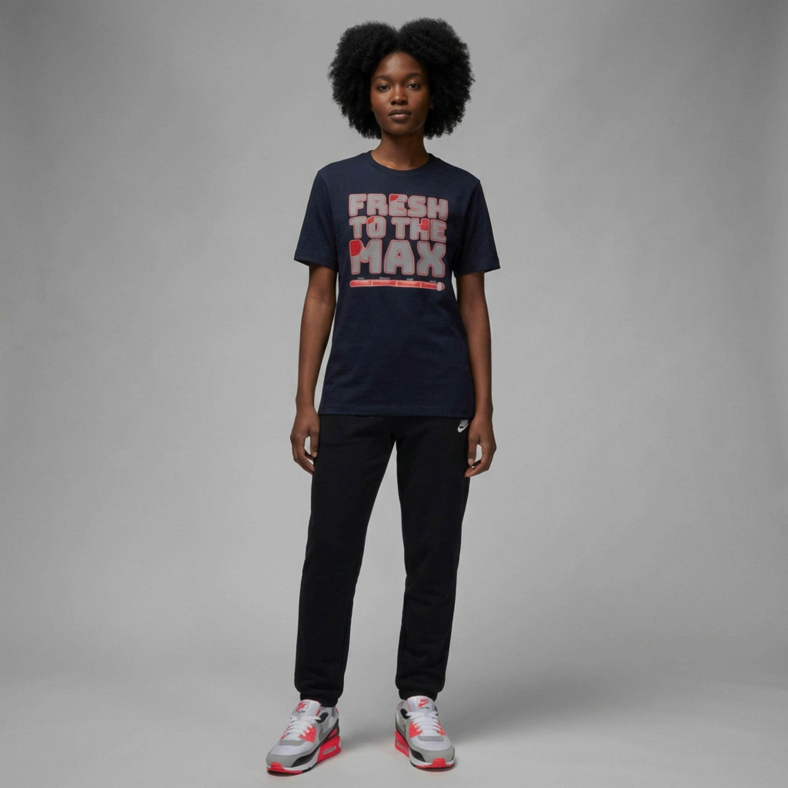 Fresh To The Max Oversized Premium T-Shirt Matching Air Max 90 Infrared