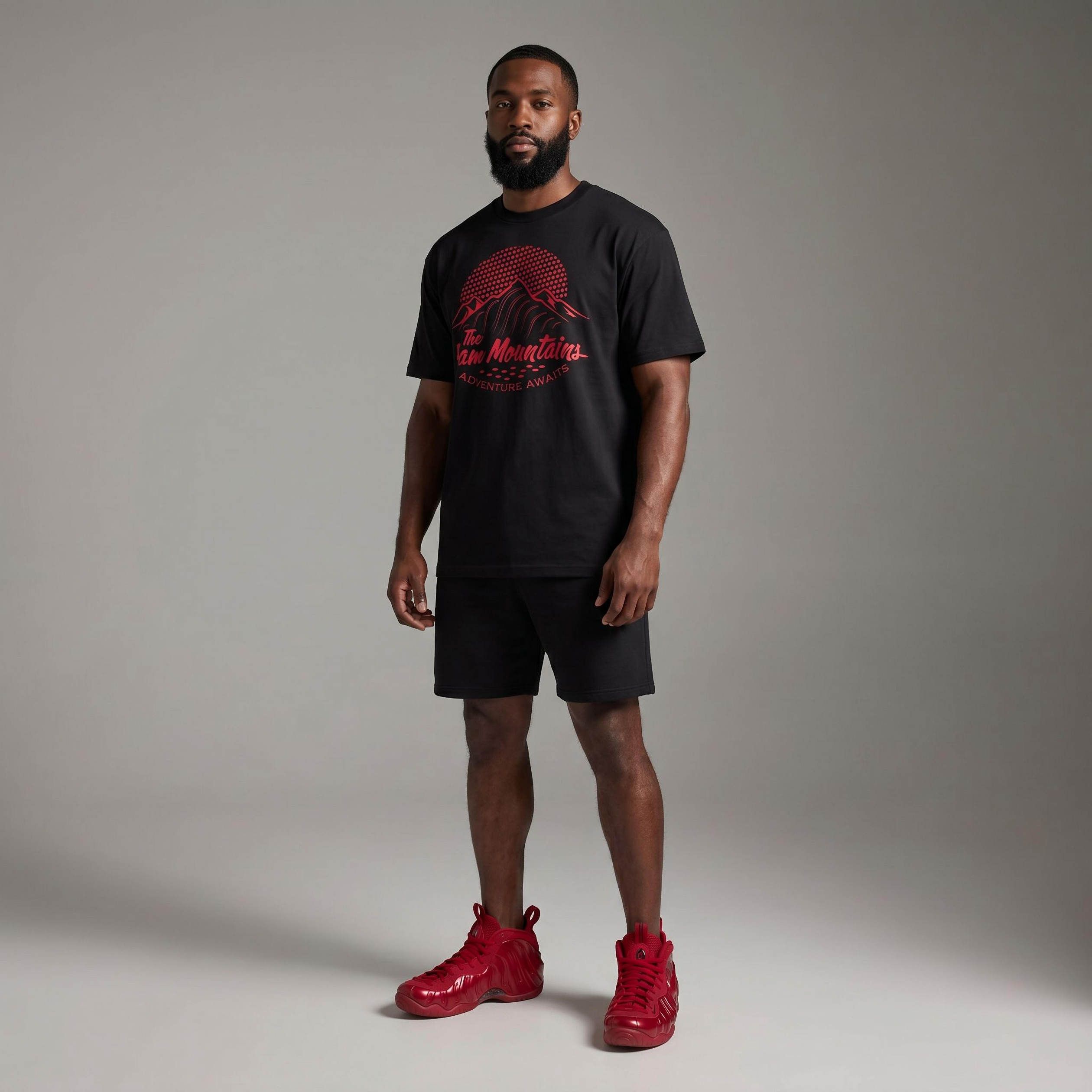 Foam Mountains Premium T-Shirt Matching Air Foamposite Pro Gym Red