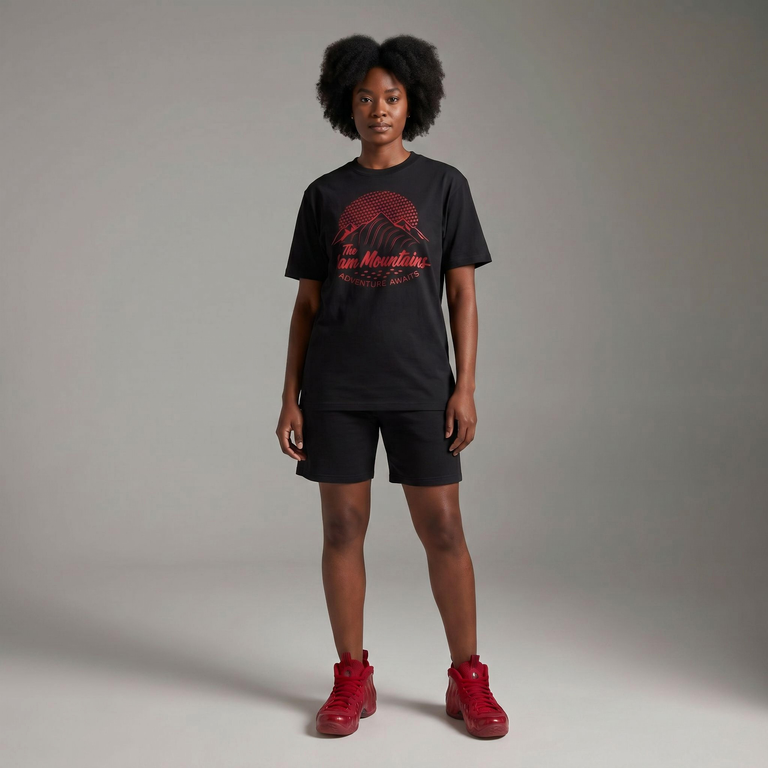 Foam Mountains Premium T-Shirt Matching Air Foamposite Pro Gym Red
