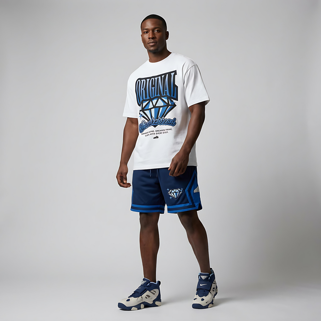 Original Sneakerhead Premium T-Shirt (White) Matching Air Diamond Turf 2 Royals