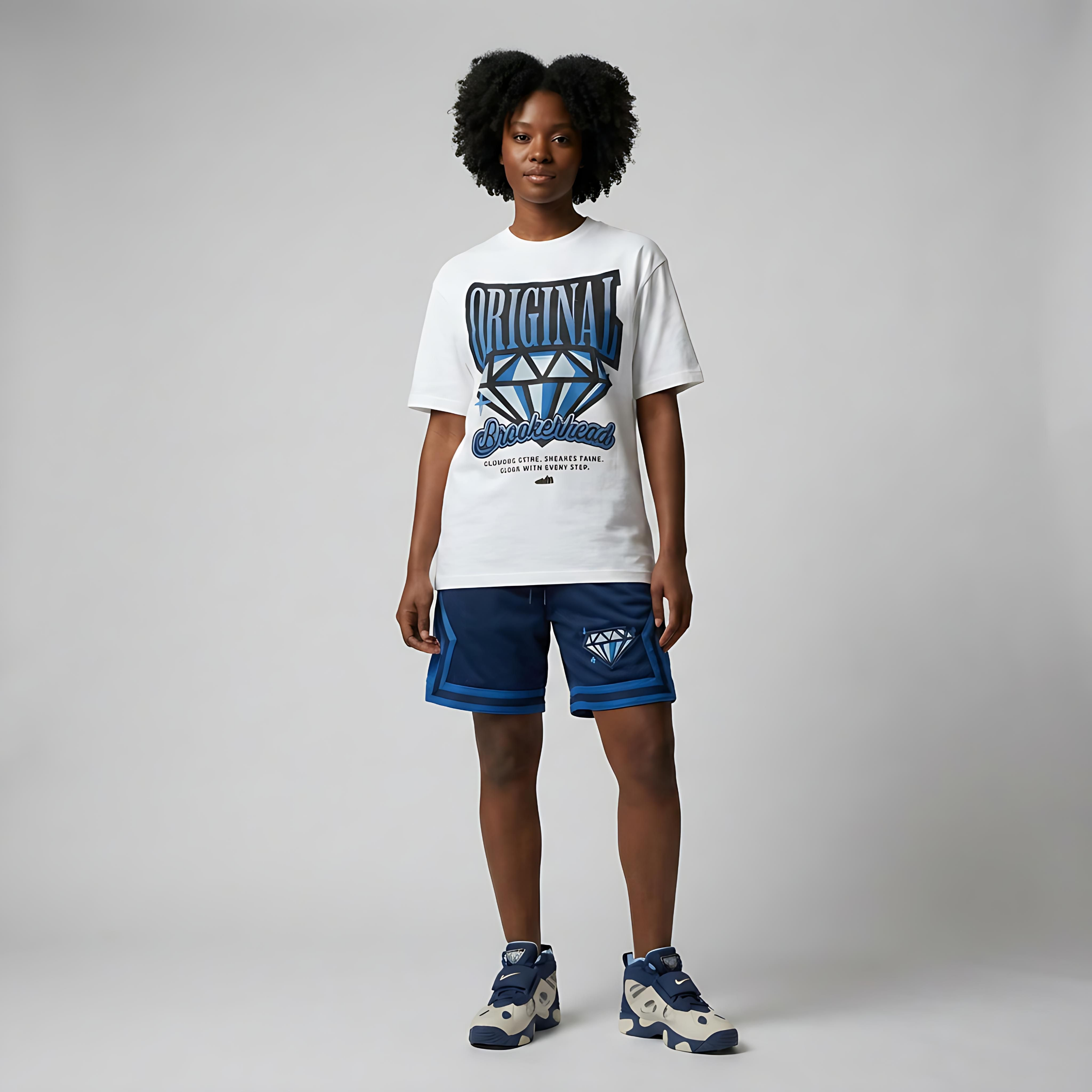 Original Sneakerhead Premium T-Shirt (White) Matching Air Diamond Turf 2 Royals