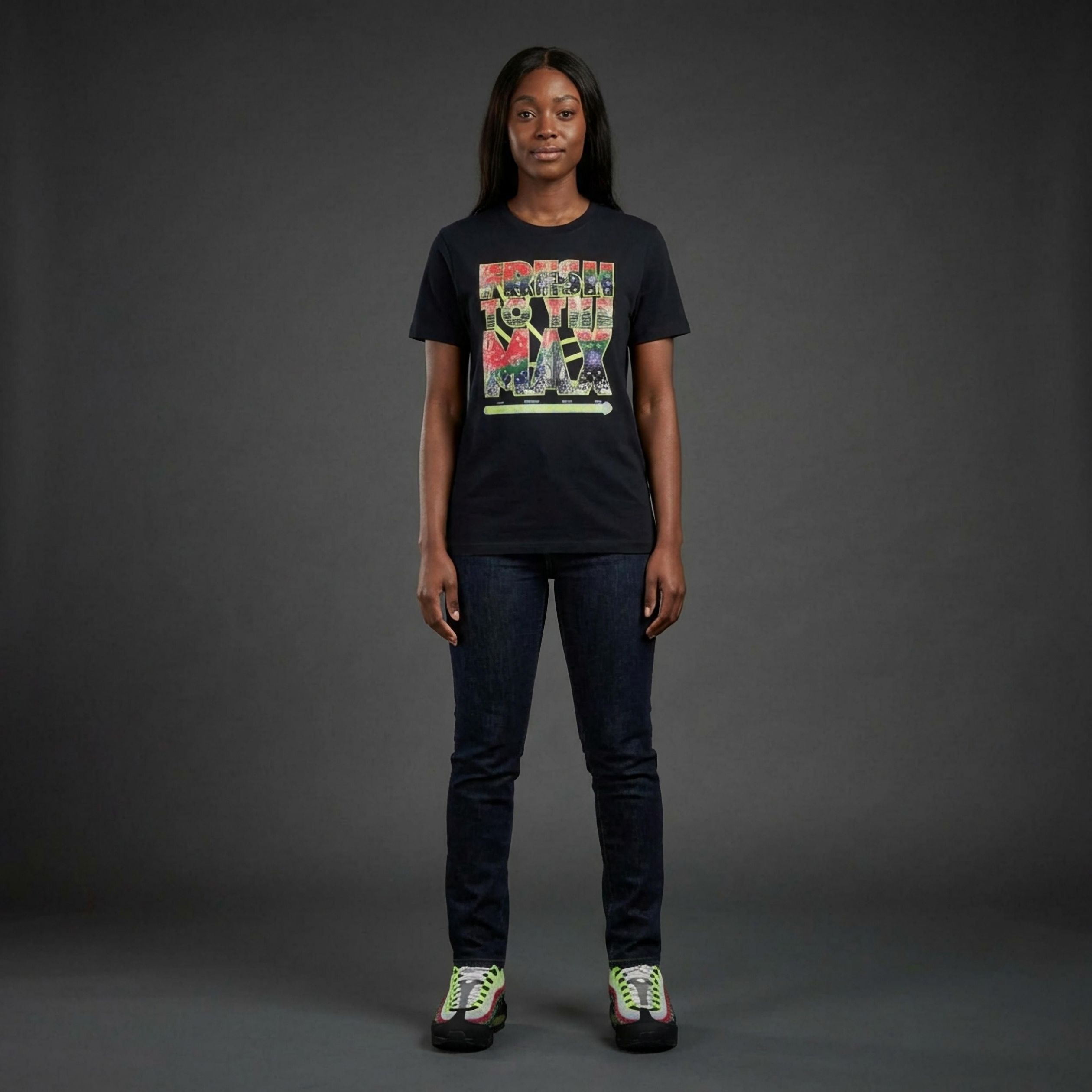 Fresh To The Max Oversized Premium T-Shirt Matching Air Max 95 Bandana