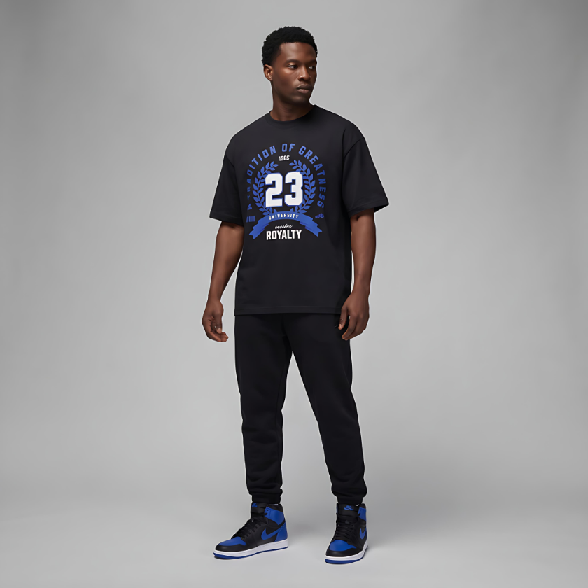 Sneaker Royalty Tee Matching Air Jordan 1 High OG Royal