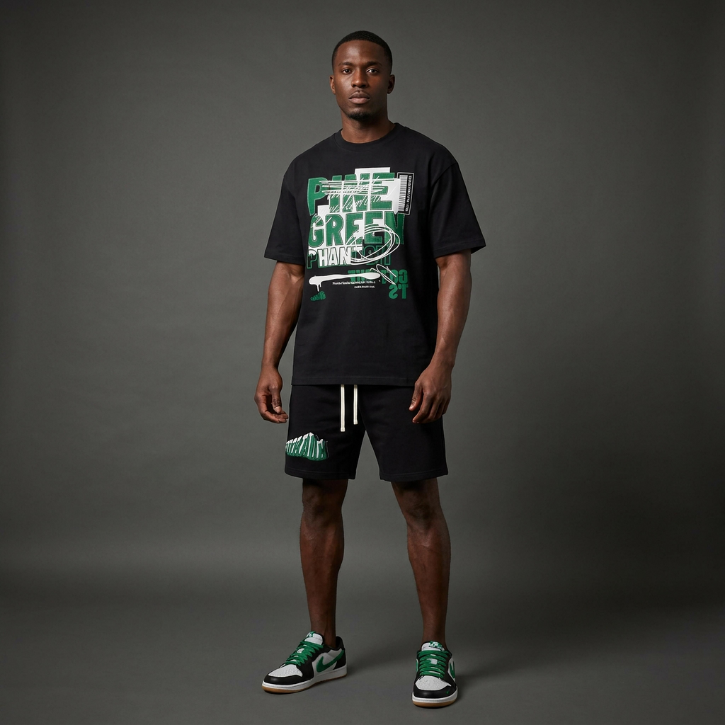 Pine Green Premium T-Shirt Matching Jordan 1 Phantom Pine Green