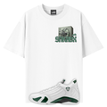 Money Vault Tee Matching Air Jordan 14 Forest Green