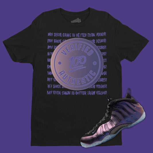Verified Authentic T-Shirt Matching Foamposite One Eggplant