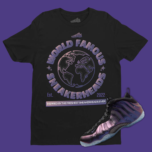 World Famous Sneakerheads T-Shirt Matching Foamposite One Eggplant