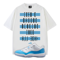 Name A Bigger Sneakerhead Oversized T-Shirt Matching Jordan 11 Low University Blue