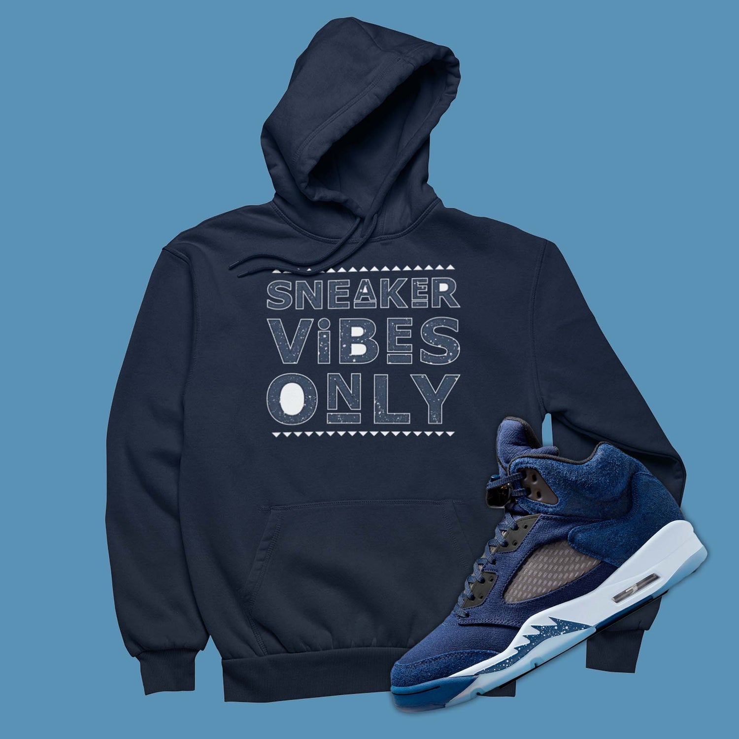 sneaker match hoodie is the perfect sweatshirt to match your Air Jordan 5 Midnight Navy