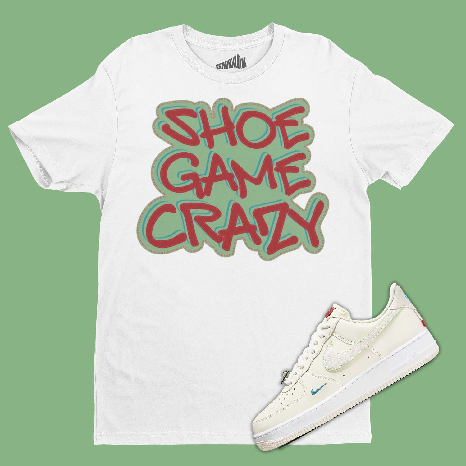 Shoe Game Crazy T-Shirt Matching Air Force 1 Year Of The Dragon