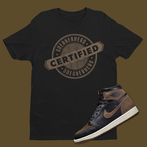 Certified Sneakerhead Air Jordan 1 Palomino Matching T-Shirt from SNKADX