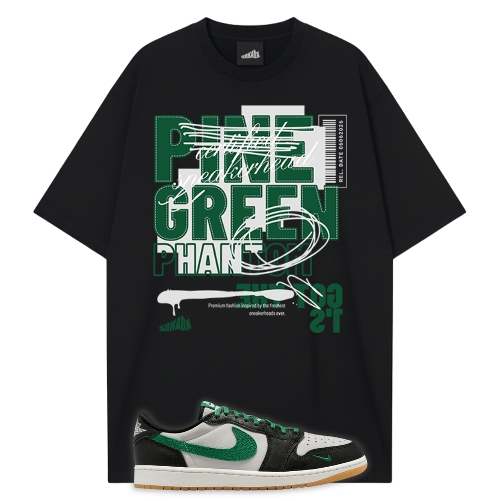 Pine Green Premium T-Shirt Matching Jordan 1 Phantom Pine Green