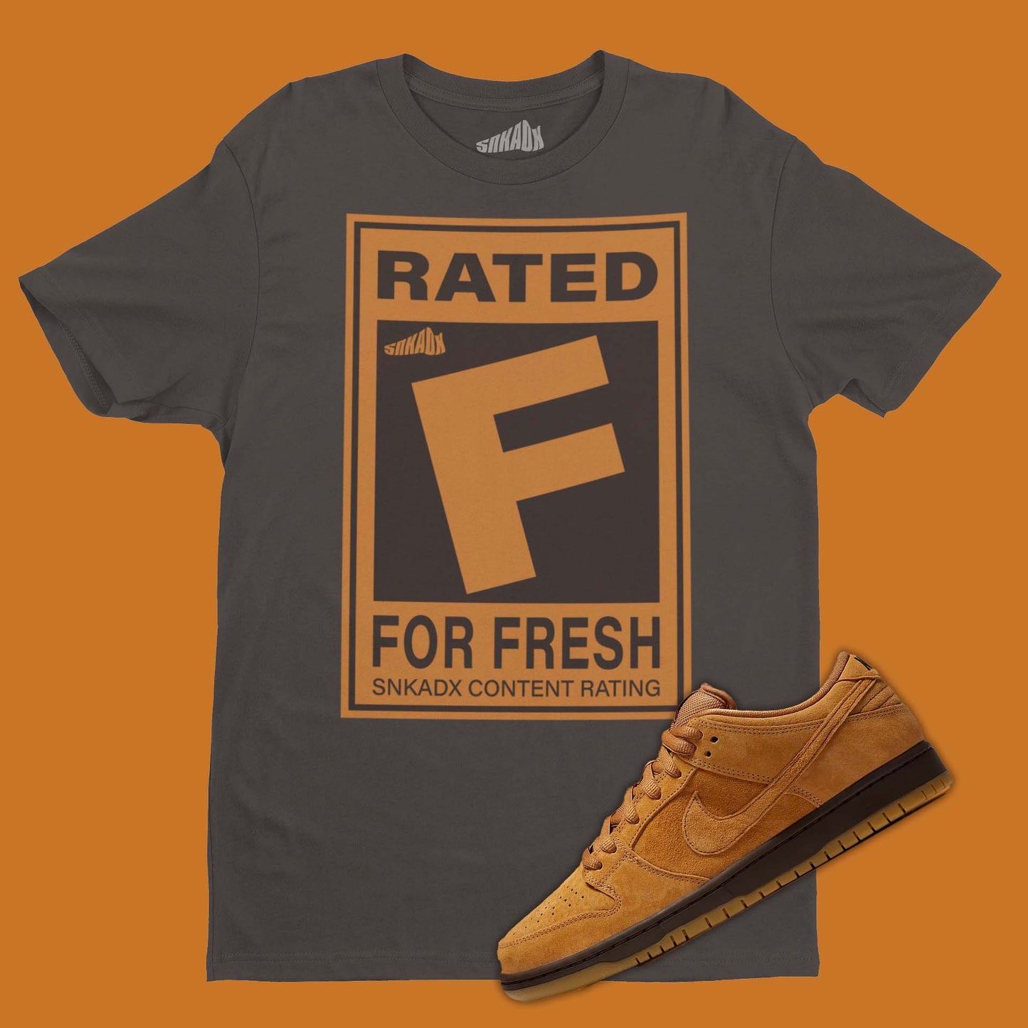 Nike Dunk Low Wheat Matching T-Shirt from SNKADX