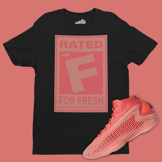 Rated F For Fresh T-Shirt Matching AE1 Coral Georgia Red Clay