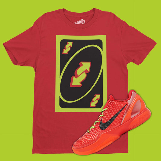 Reverse Reverse T-Shirt Matching Kobe 6 Protro Reverse Grinch