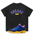 SNKADX Arch Mineral Wash Waffle Knit T-Shirt Matching Jordan 3 Brazil