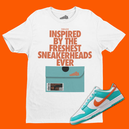 Shoe Box T-Shirt Matching Dunk Miami Dolphins