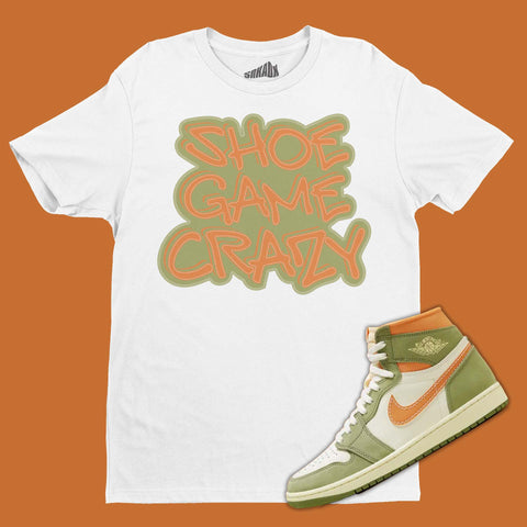 Shoe Game Crazy T-Shirt Matching Air Jordan 1 High OG Celadon