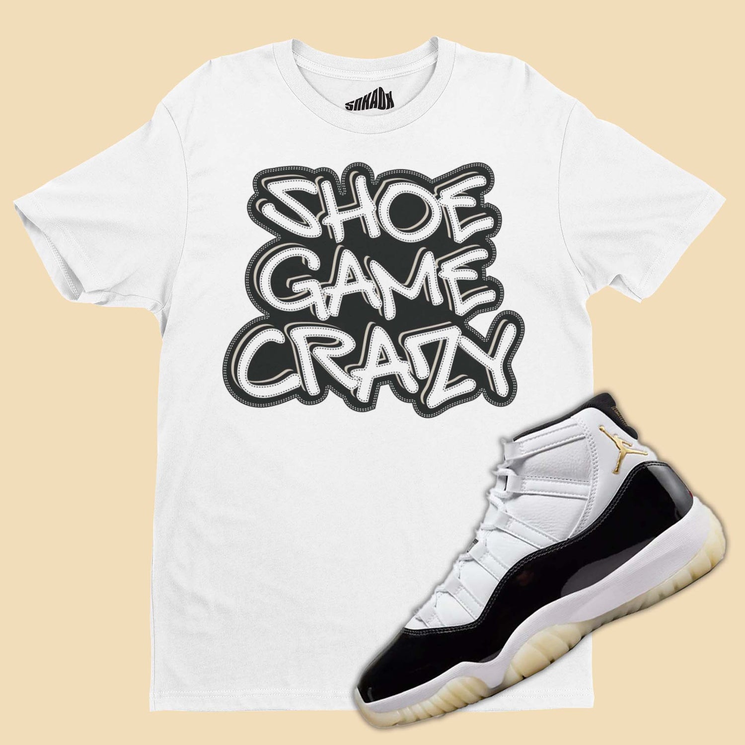 Shoe Game Crazy T-Shirt Matching Air Jordan 11 Gratitude