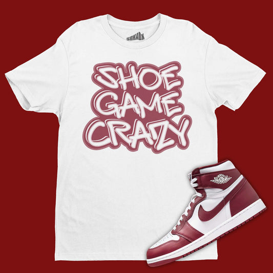 Shoe Game Crazy T-Shirt Matching Air Jordan 1 Team Red