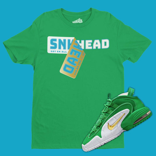 Sneaker Sticker T-Shirt Matching Air Max Penny 1 Stadium Green