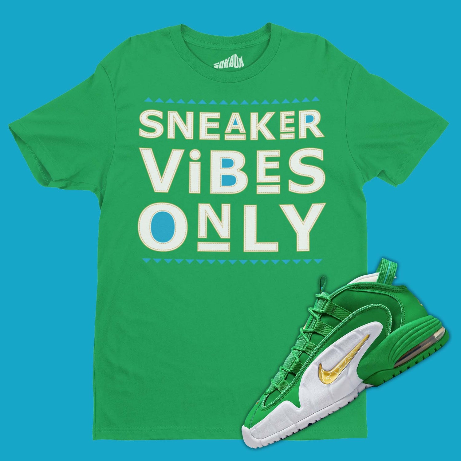  Air Max Penny 1 Stadium Green Matching T-Shirt from SNKADX
