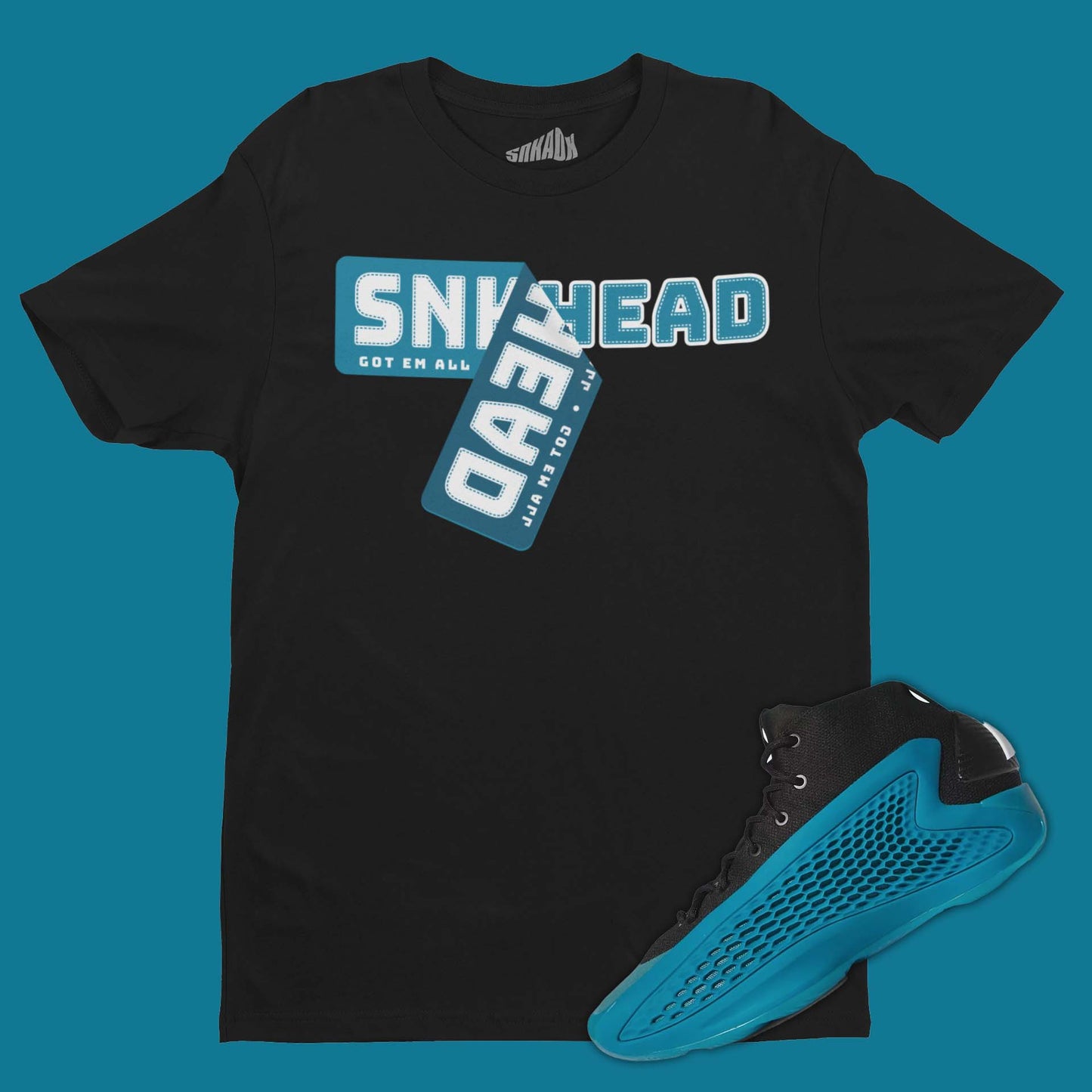Sneakerhead Sticker T-Shirt Matching AE1 Timberwolves