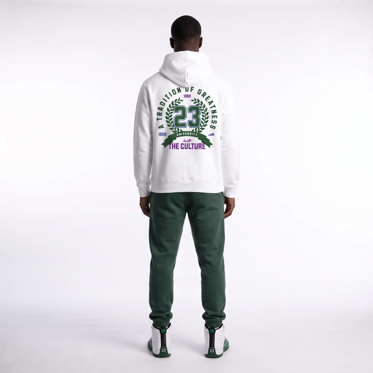 SNKADX Arch Heavyweight Drop-Shoulder Hoodie Matching Jordan 12 Bucks