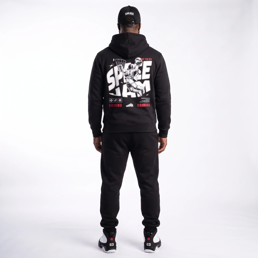 Fly Astronaut Fleece Zip Hoodie Matching Air Jordan 9 Space Jam