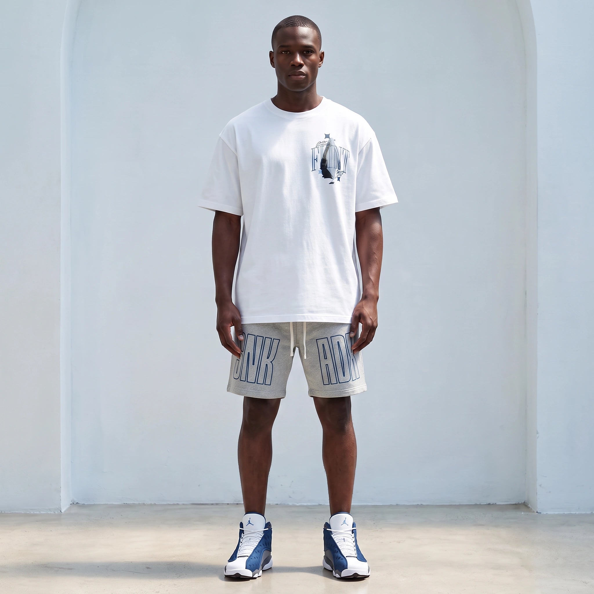 Flint Stone T-Shirt (White) Matching Air Jordan 13 Flint