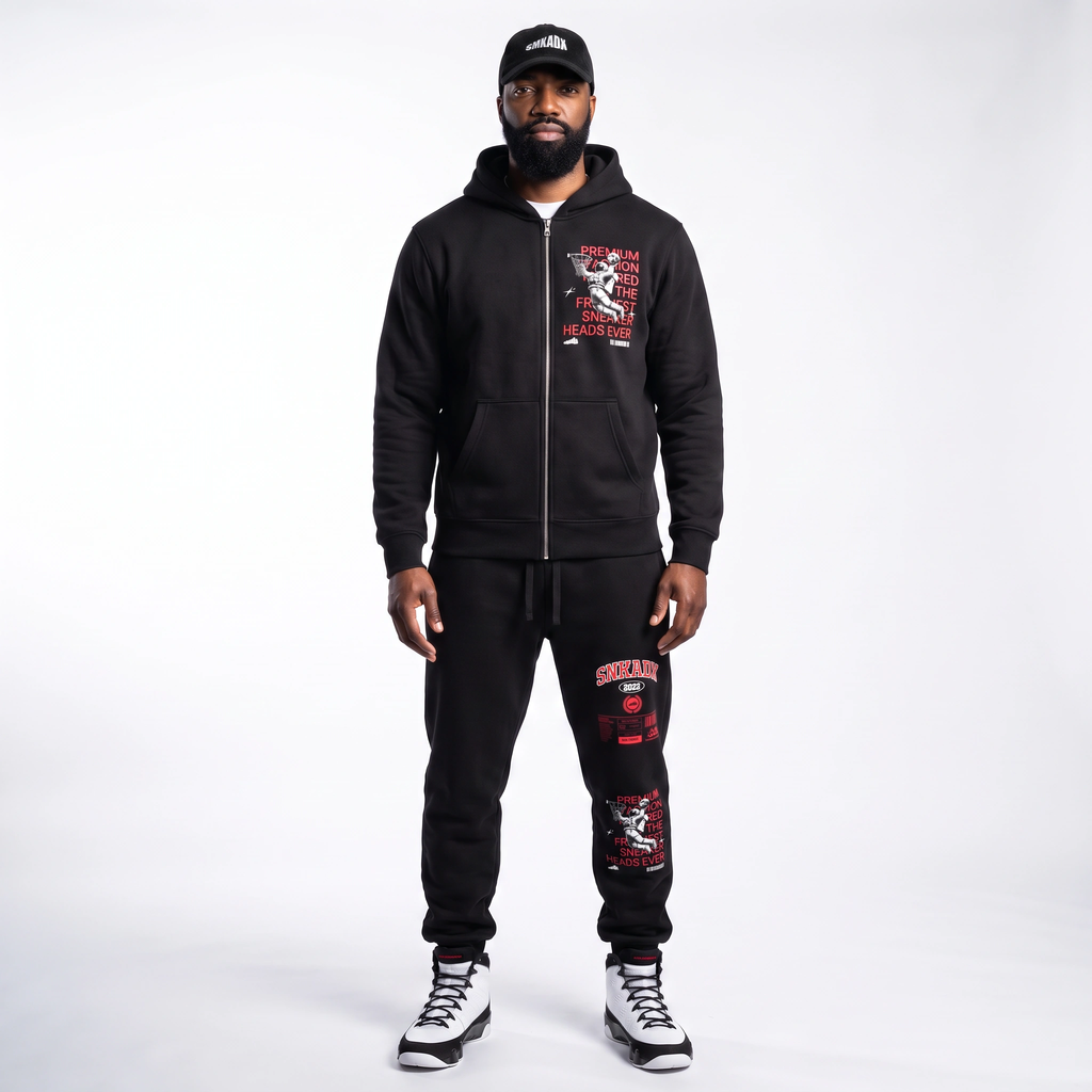 Fly Astronaut Fleece Zip Hoodie Matching Air Jordan 9 Space Jam