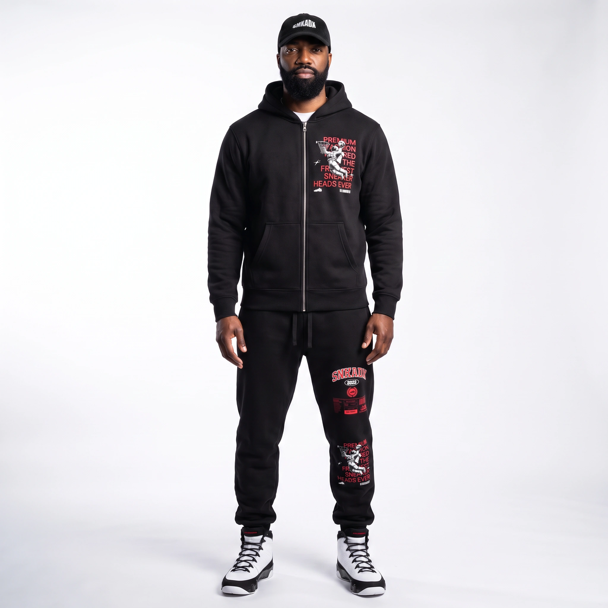 Fly Astronaut Fleece Zip Hoodie Matching Air Jordan 9 Space Jam