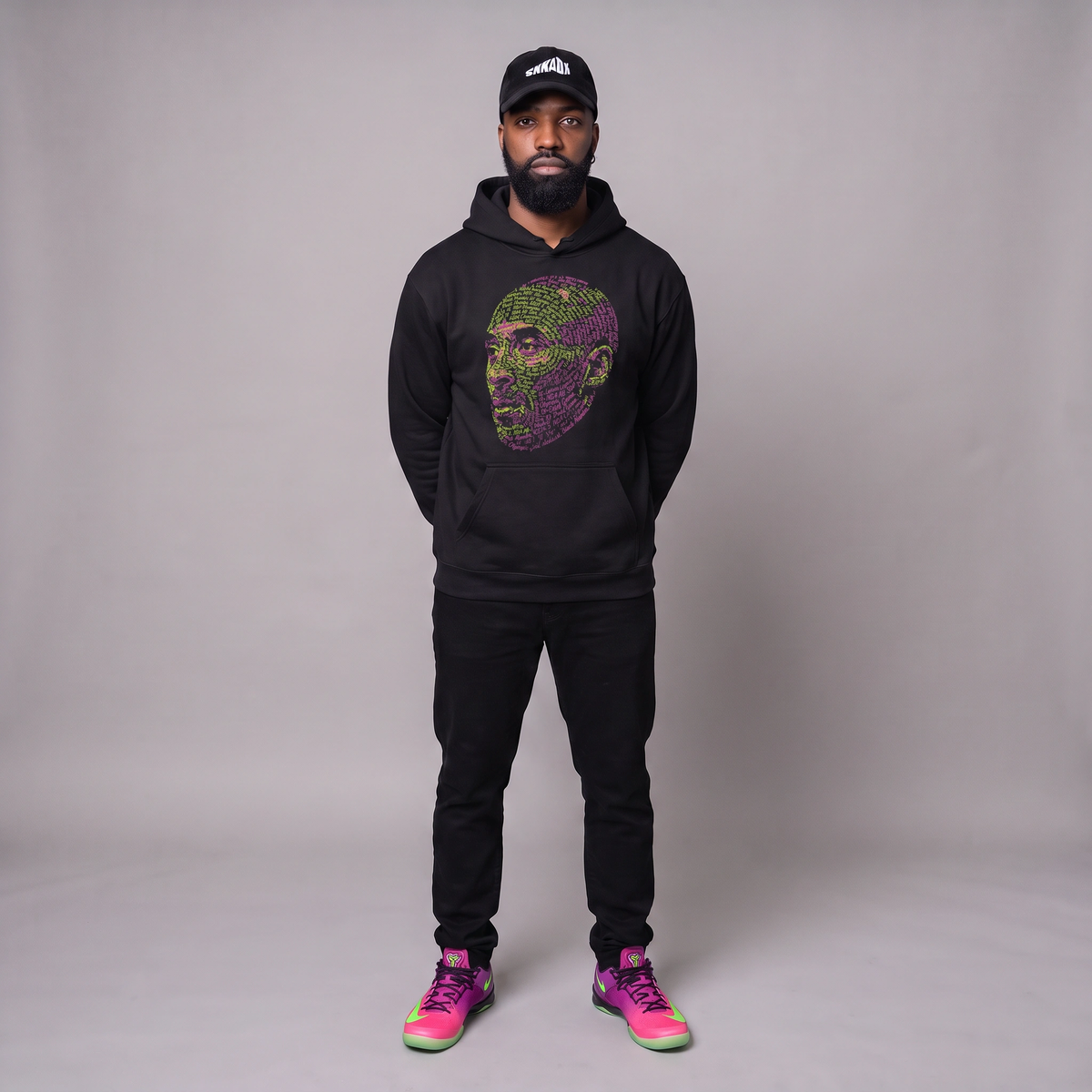 Black Mamba Heavyweight Hidden Pocket Hoodie Matching Kobe 8 Protro Mambacurial