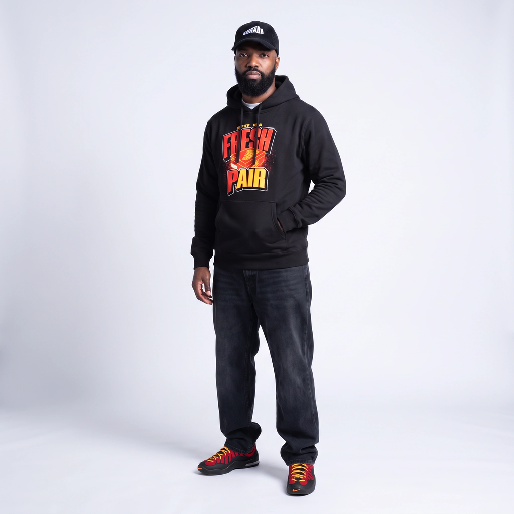 Fresh Pair Heavyweight Hoodie Matching Air Bakin