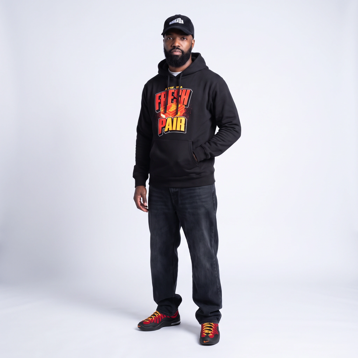 Fresh Pair Heavyweight Hoodie Matching Air Bakin