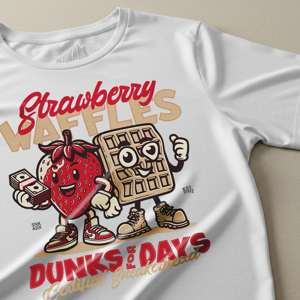 FledermausShops Strawberry Waffle Dunks Tee Matching T nike