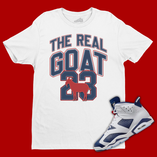 The Real GOAT T-Shirt Matching Jordan 6 Olympic