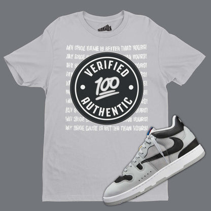 Verified Authentic T-Shirt Matching Travis Scott Mac Attack - Ice Grey / S - T-Shirt