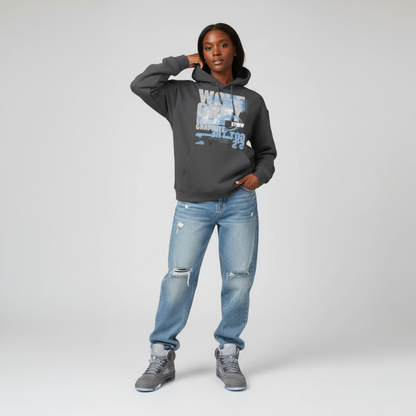 Wolf Grey 5 Heavyweight Fleece Hoodie Matching Air Jordan 5 Wolf Grey