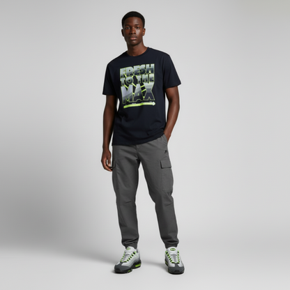 Fresh To The Max Oversized Premium T-Shirt Matching Air Max 95 Neon Big Bubble