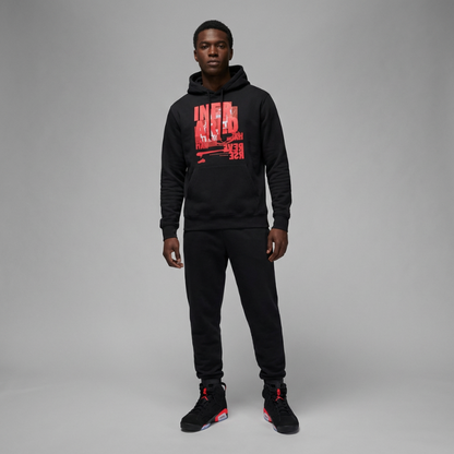 Infrared 6 Heavyweight Hoodie Matching Air Jordan 6 Reverse Infrared Salesman