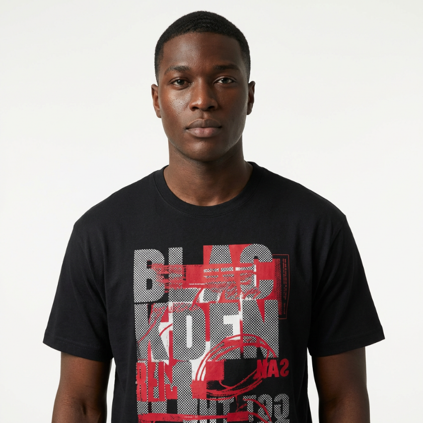 Black Denim 3 Oversized Premium T-Shirt Matching Air Jordan 3 Black Denim