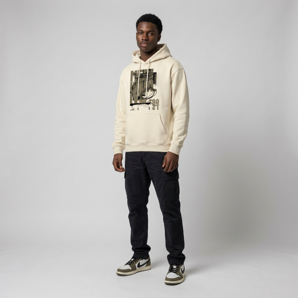 Medium Olive Print Premium Unisex Fleece Hoodie Jordan 1 Medium Olive