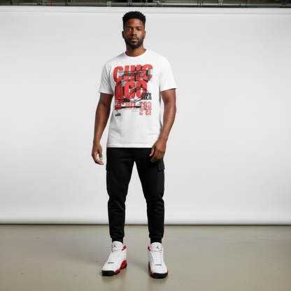 Chicago 13 Oversized Premium T-Shirt Matching Jordan 13 Chicago
