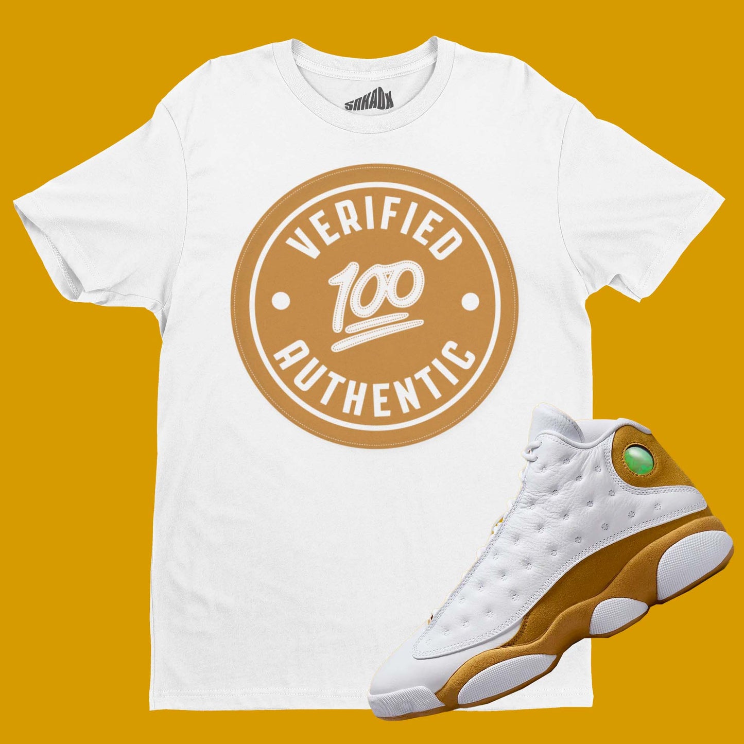 Air Jordan 13 Wheat Matching T-Shirt from SNKADX